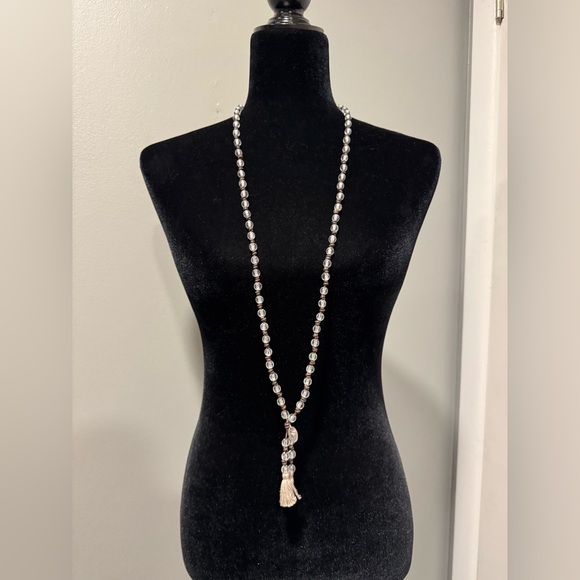Chan Luu Beaded Longline Tassle Necklace - Picture 1 of 5